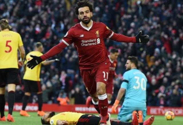  萨拉赫梅开二度助利物浦客胜埃弗顿取连胜